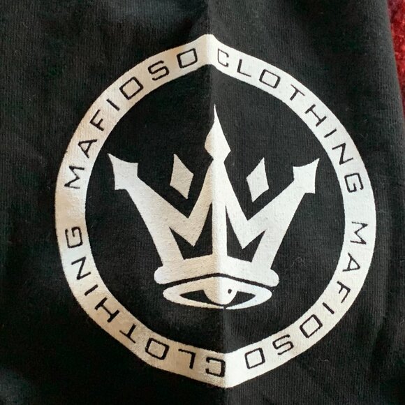 Men's Size Lg "Mafioso" Brand SS T-Shirt Black with Awesome Designs New w/ Tags - Picture 7 of 11